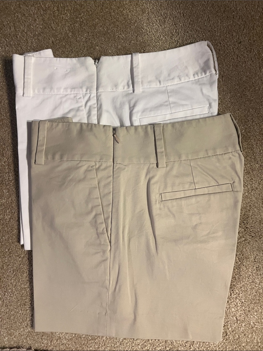Ann Taylor White and tan shorts. Size 2. Like new. No flaws. Size 2.